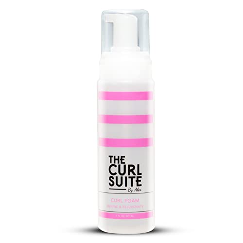 Image of The Curl Suite Hydrating Curl Foam (7 Oz.), Anti-Frizz Formula for Women & Men with Frizzy, Wavy Hair, Volumizing & Frizz Control Hair Mousse for Curly Hair