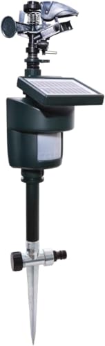 Motion Activated Sprinkler with Solar Panel Water Sprayer with Motion Sensor Repeller Animal Repellent for Cats Pigeons Dogs