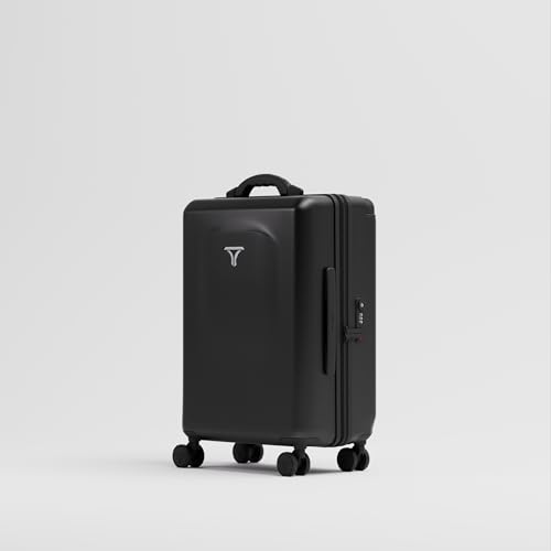 Image of Carry-on LITE (56cm) Cabin Trolley Bag with Digital Weighing Scale, TSA Lock, Cup Holder, 8 Silent Wheels, Alloy Hooks, Polycarbonate Hard-Shell (T5, Space)