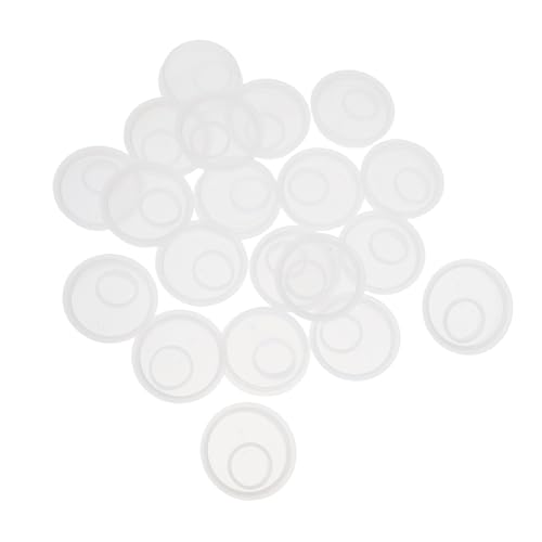 Hohopeti Oil Drum Accessories 20pcs Plastic Drum Caps Leakproof Bung Caps Industrial Use