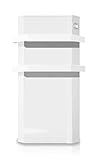 HJM ENYA 750 Radiador secatoallas eléctrico | 750W | SIN OBRAS | blanco | 12.5 x 46 x 76 cm | BAJO CONSUMO: programable por horas, días, semanas
