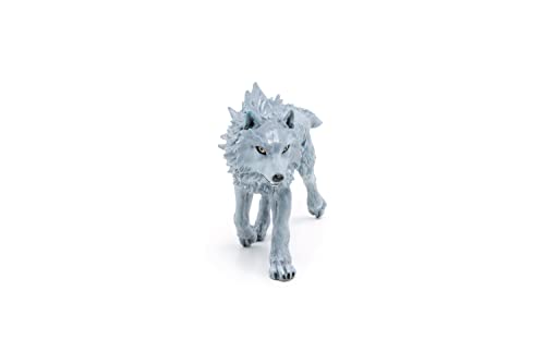 Papo -Figurine Peinte A La Main -Médiéval - Fantastique -Loup des glaces-36033-À Collectionner-pour Enfants - Filles et Garçons - A Partir de 3 Ans