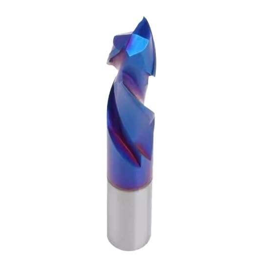10 szt. 3,175 4 6 mm frezy z węglika spiekanego do frezów 2-ostrzowych z niebieską powłoką nano do frezarki CNC, drewno, końcówka kompresyjna(10Pcs 3.175x22mm)