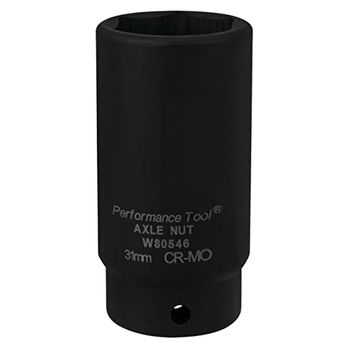 Performance Tool - 31 mm FWD Axle Nut Socket CrMo (W80546)