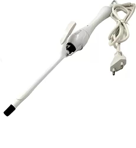 Concepta Hair Curler Machine | Professional Hair Curler Iron Rod Styler for Women with Machine Stick | Hair Brush Styler for Waves, Curls & Volume | White