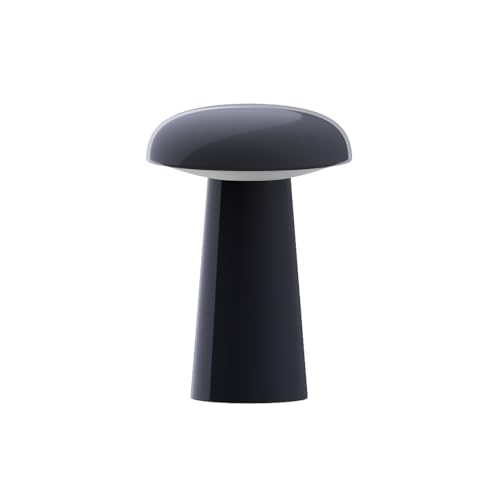 Image of LUMENA Space M1 Portable Table Lamp | Rechargeable LED Bedside Lamp with Detachable Shade, 3 Brightness Levels, 3 Light Modes, 5000mAh Battery, Wireless Mood Light for Room Decor (Dark Blue)