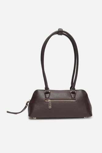 Image of Women Brown Textured Casual Handbag