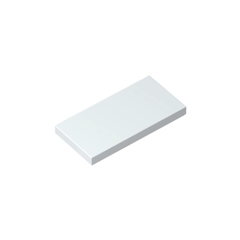 XYEIUGO Gobricks 87079 Foundation Plate Tile 2x4 with Groove 50 Pieces GDS-614 Building Blocks Color:Milky White