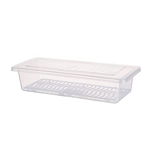 Fridge Organizer, Stackable Refrigerator Organizer Bins with Lids, Fruit Storage ...
