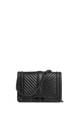 Image of Rebecca Minkoff Women's Chevron Quilted Love Crossbody Bag
