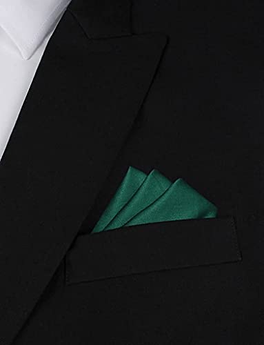 Image of Satin Pocket Square for Men Wedding Handkerchief for Suit Blazer Tuxedo Mens Formal Pocket Square Stylish Party Business Office Groom Accessory Soft Polyester Silk Satin Hanky