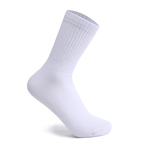 Men’s Mid Crew Socks Lightweight Soft Ribbed Mid Cut Socks for Daily Casual Wear Commuting Office Available in 1, 2, 3 Pairs2