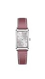 Hamilton Montre American Classic Ardmore Swiss Quartz Watch 18,7 mm x 27 mm, Cadran argenté, Bracelet en Cuir Rose (modèle : H11221814), Argenté, Classique