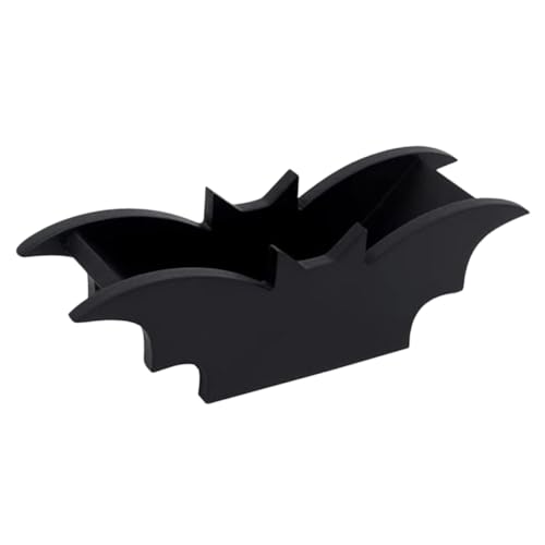 Amosfun Caixa caixa da bugiganga, decoração de Halloween, recipiente de morcegos, decoração Halloween, organizador de morcegos, organizador em forma de morcego