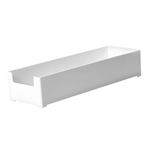 白いプラスチック引き出し収納トレイオーガナイザー30x10x6 cm