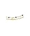 Lacoste Women's Deva Bracelet – Onyx Stone Beads with Twisted & Paperclip Chains – Semi-Precious Stones – Lobster Clasp – Jewelry Gift for Her