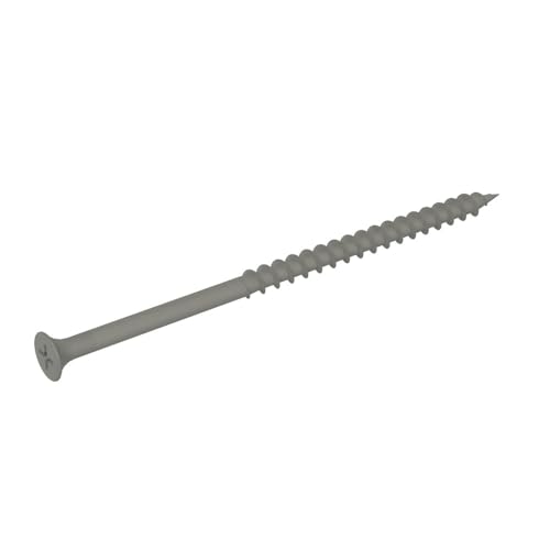 grip-rite ptn4s1 pg10 polymer coated 10 x 4 coarse thread deck screw gray 1lb box