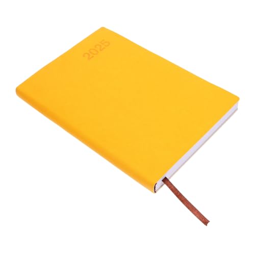 FUNNETOYU Agenda-buch Die Monatlich Budget Hauptbuch Wöchentlich Monatsplaner Planer Für Kalenderplaner-notizblock Täglicher Planer Schulplaner 2025 Papier Yellow