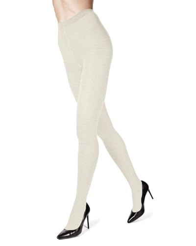 Image of MeMoi Brooklyn Flat Knit Cotton Tights for Women, Cozy and Stretchy Soft Sweater Tights - Sizes XS to 5x-6x