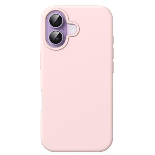 Image of JETech Liquid Silicone Case for iPhone 17 6.3-Inch, Silky Soft Touch Full-Body Protection, Anti-Scratch Shockproof Phone Cover with Microfiber Lining (Light Pink)