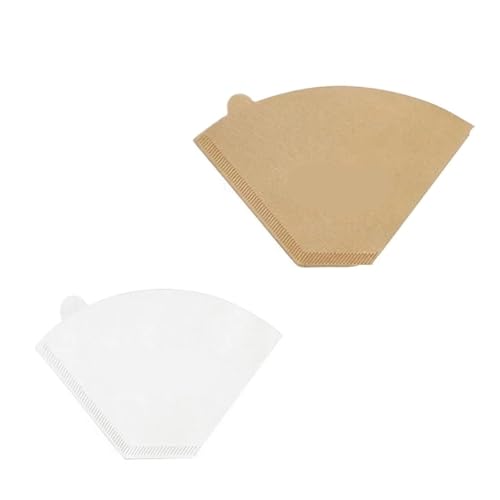 100個入り使い捨て紙コーヒーフィルター 1〜4カップ用 ウッドパルプ ドリップペーパー コーンコーヒーストレーナー バッグ ポアオーバー 家庭用アクセサリー(100pcs U02 set)