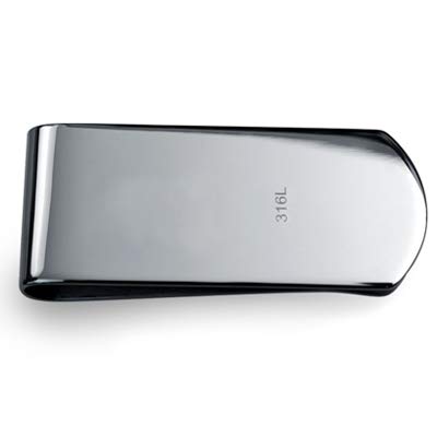 Personalized Greek Key, Carbon Fiber, Koa Wood Inlay, Two Tone Black Enamel Wide Strong Men Money Clip Card Holder Gift Father Silver Tone Stainless Steel Customizable2