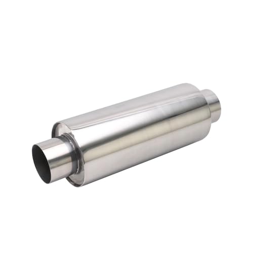 Résonateur en acier inoxydable poli avec embout pot d'échappement 51mm