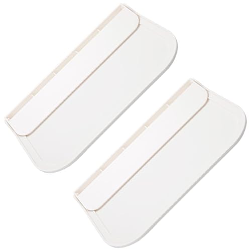 ROMISBABA 2個 折りたたみ式壁付け収納棚 滑り止め小型ラック タオルや小物整理 キッチン浴室寝室対応 シンプルでスリッシュなデザイン