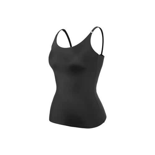 Top gainant ventre plat débardeur minceur sans couture noir