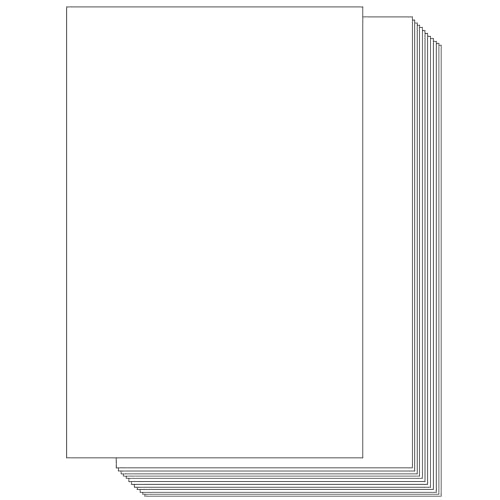 100 Sheets White Cardstock Paper - Ohuhu 11 x 17 Eco-Friendly Cover Card Stock Legal Printer Paper for DIY Making Cards Invitations Crafting Crafts Arts Ledger Tabloid Posters - 80 lb