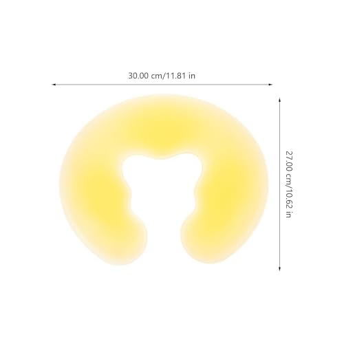 Oreiller en silicone jaune de U pour spa et hôpitaux - 7