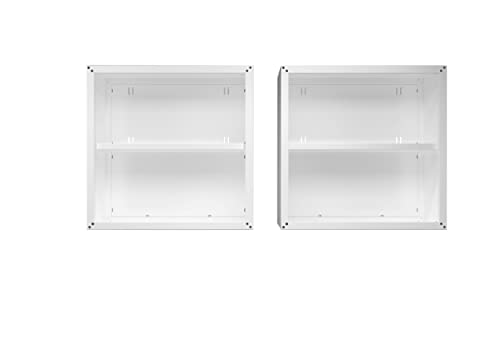 Image of Manhattan Comfort Fortress Storage Units, White