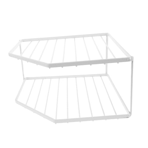 MAGICLULU Estante De Esquina para Organizar Ollas Y Sartenes Soporte para Platos Organizador De Sartenes Estante De Alambre Metálico Organizador De Gabinete De Esquina para