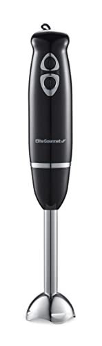 Comparison: Sink Blender 11 Elite Gourmet EHB1015 Immersion Hand Blender 500 Watts 2 Speed Mixing with Stainless Steel Blades, Detachable Wand Stick Mixer, Smoothies, Baby Food, Soup, Black