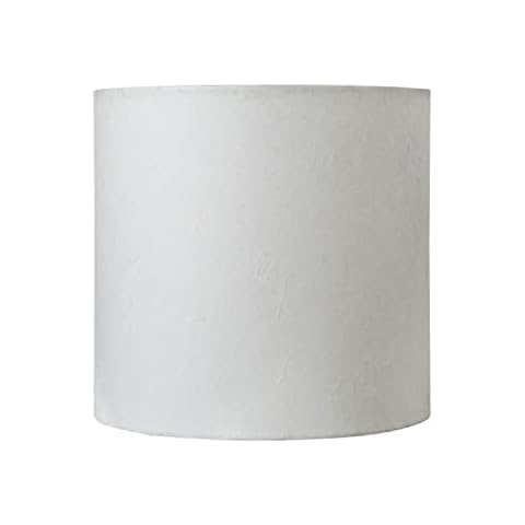 Aspen Creative 31241 Transitional Drum (Cylinder) Shape Spider Construction Lamp Shade in White, 8" wide (8" x 8" x 8") Cover