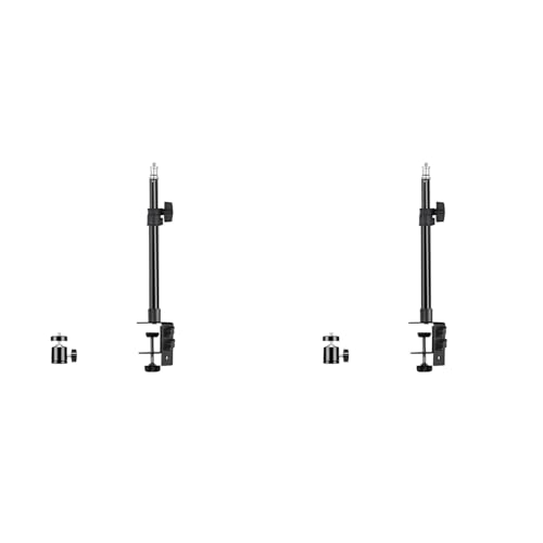 2X Pince C pour trépied de bureau avec rotule 1/4 pour caméra