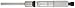 Starrett 63L Long Range Micrometer Head, 0-2" Range, 0.001" Graduation, +/-0.0001" Accuracy, Plain Thimble, Lock Nut
