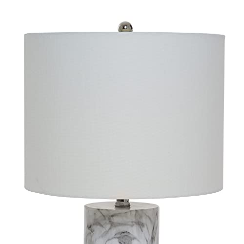 Catalina Lighting 20640-000 Modern Pillar Marble Table Lamp With Polished Nickel Accents thumb #1