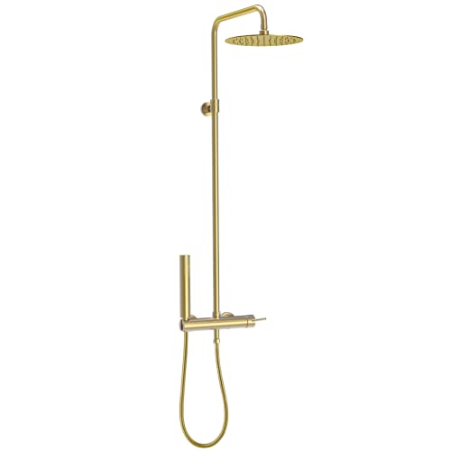 Essebagno Luisa colonne de douche mécanique or brossé