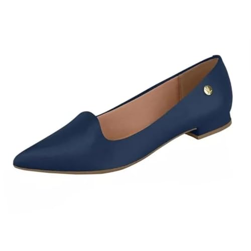 Sapatilha Vizzano Feminina Salto Baixo Bico Fino Pelica Preto 01-1206.261.7286.15745 38