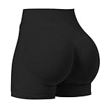 High Waisted Shapewear Shorts for Women Tummy Control Butt Lifter Padded Underwear Seamless Body Shaper Biker Pants Black