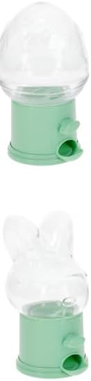 AJS - Mini dispensadores de dulces de Pascua, paquete de 2, forma de huevo verde pastel y conejito para escritorio, dispensadores de golosinas de