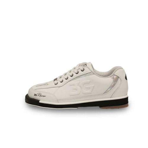Image of 3G Men's Racer Left Hand Bowling Shoes - White /Holo 7