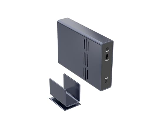 Image of IO CREST 10Gbps Single Bay USB Type-C Enclosure for 2.5 inch & 3.5 inch SATA HDD