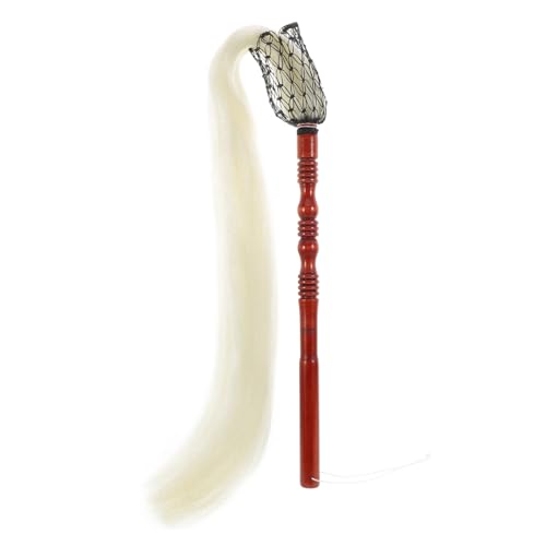 GOOHOCHY Fake Horsetail Duster for Practice Handle Traditional Aesthetic Cleaning