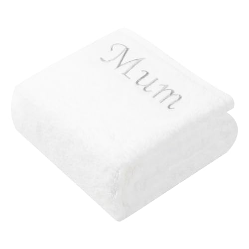 SEISSO Serviette de Bain, 100% Coton, 70×140 cm, 600g/m²,Serviettes de Bain personnalisées pour Les familles,Cadeau Anniversaire, Serviettes personnalisé,...