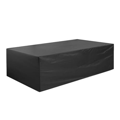 Tlilyy Funda para juego de muebles de jardín impermeable, resistente funda para muebles para juegos de sofás modulares de exterior, mesa de ratán de mimbre, L