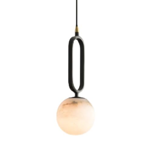 Lustre en pierre et marbre naturel pour une chambre élégante