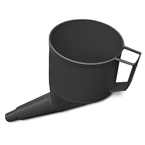 Black Angled Fuel Funnel – With fine mesh filter for easy refilling – Antistatic Lightweight Funnel – Practical and…