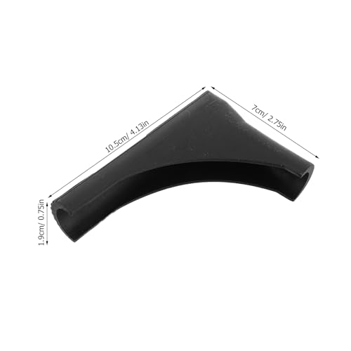Veemoon 4pcs Drying Rack Leg Protectors Black Plastic Foot Caps 19mm Inner Diameter Non-slip Clothes Rack Floor Pads Replacement Accessories for Home